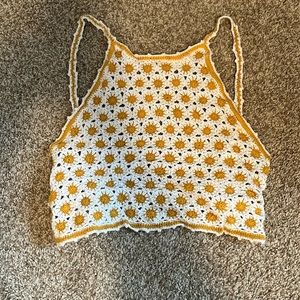 Forever 21 crochet halter top.